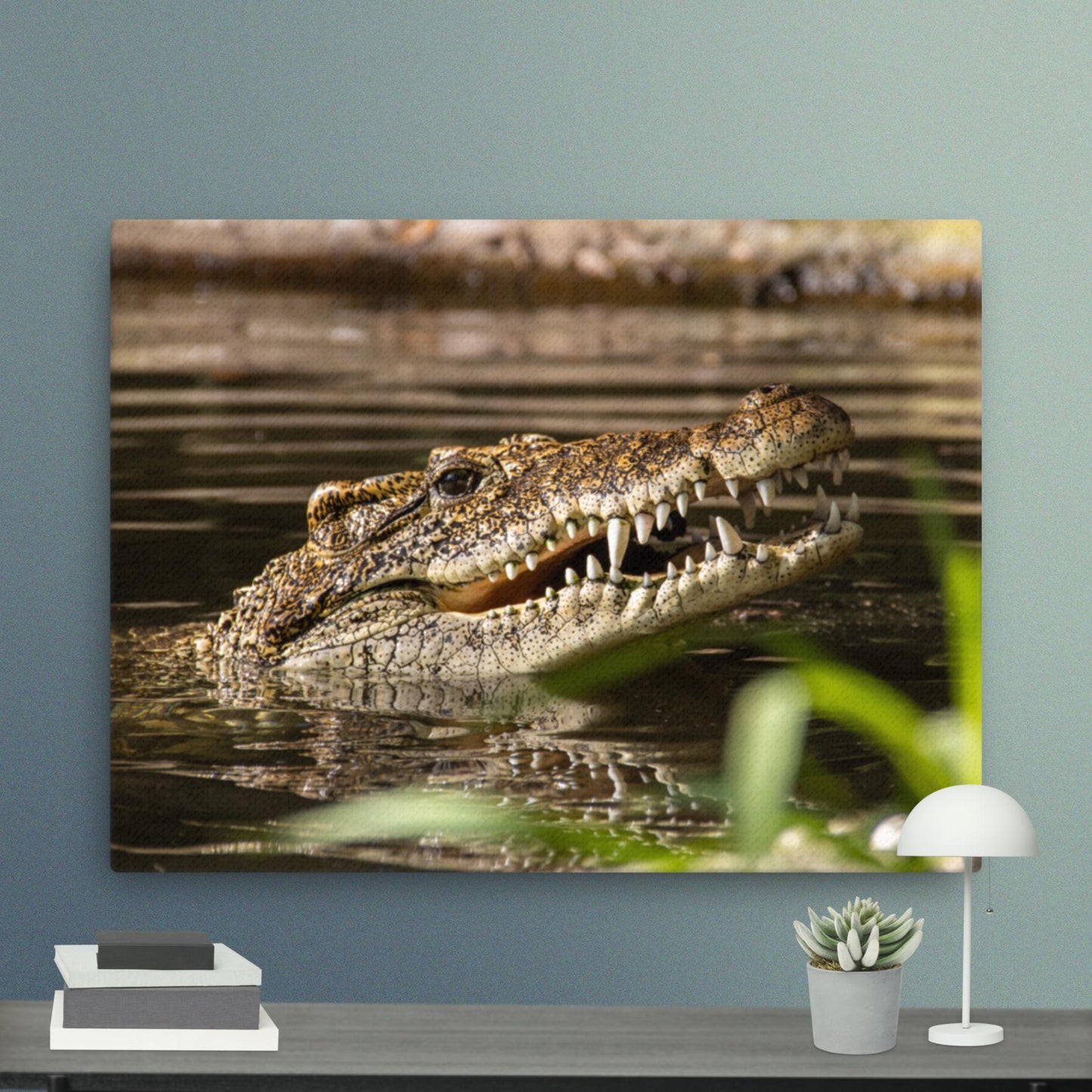 Cuban Crocodile Print