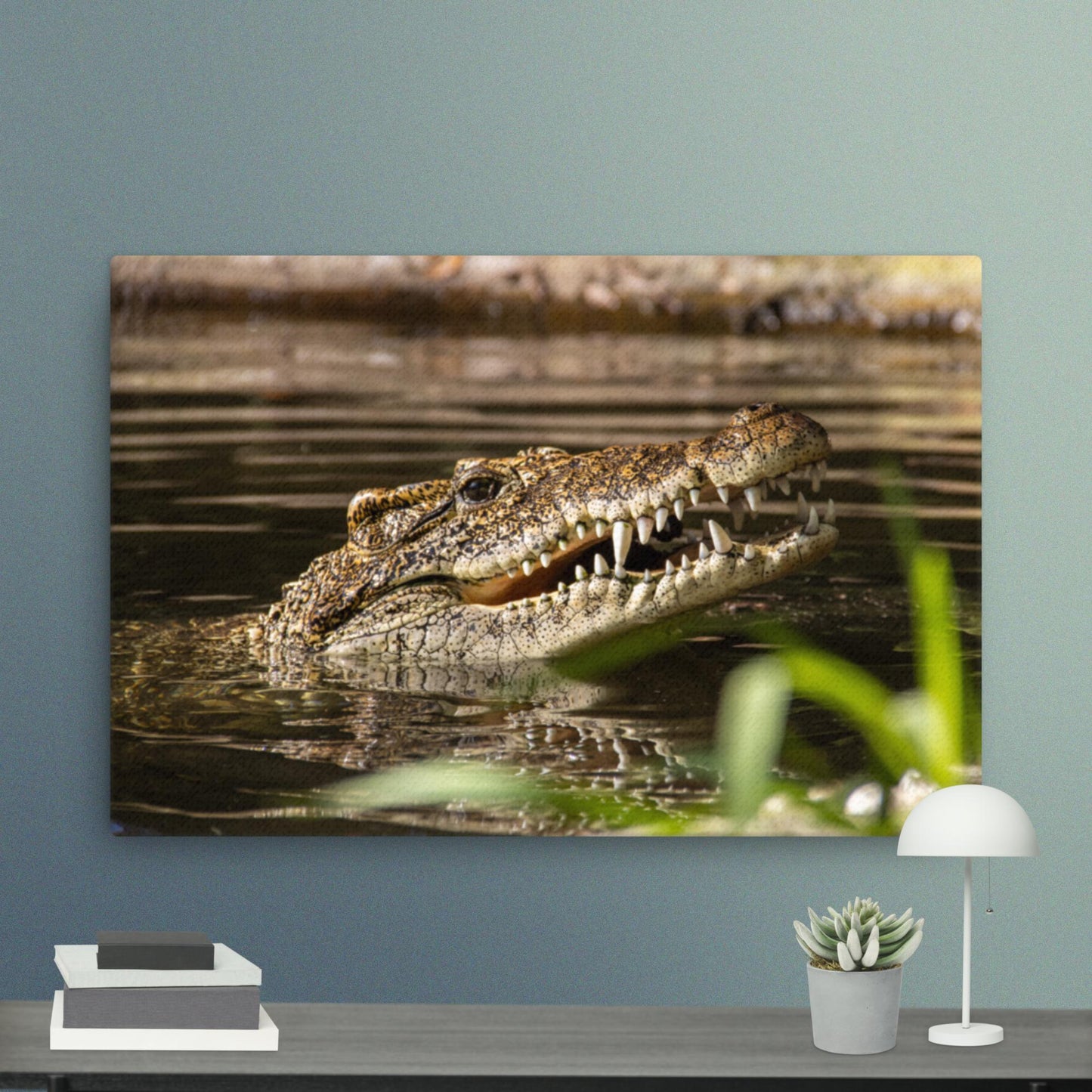 Cuban Crocodile Print